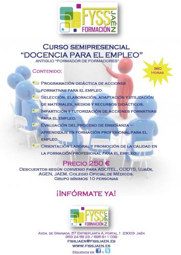 Curso semipresencial "Docencia para el empleo"