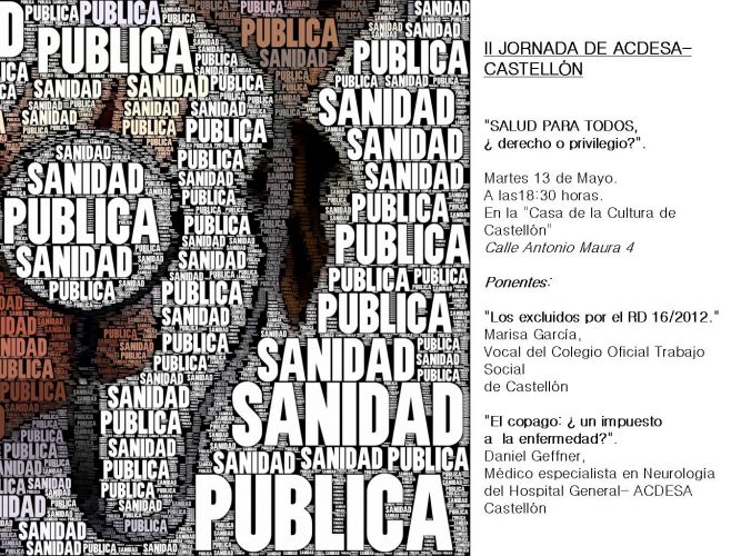 II Jornada de Salud "SALUD PARA TODOS, ¿ derecho o privilegio?"