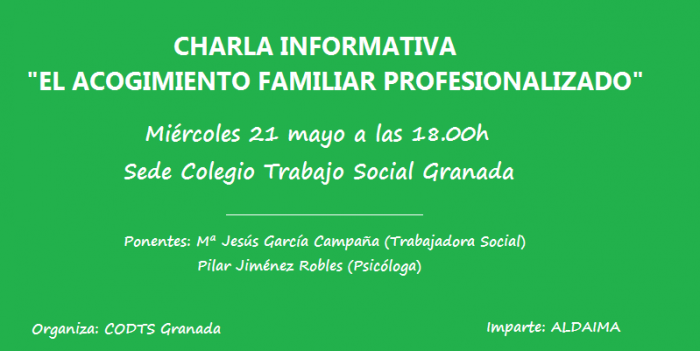 Charla "El Acogimiento Familiar Profesionalizado"