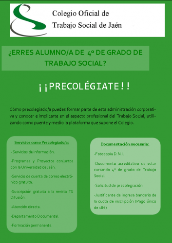 ¿Eres alumno/a de 4º de Grado de Trabajo Social?