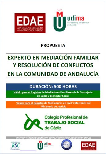 Se abre el plazo de matrícula el Experto Universitario en Mediación Familiar y Resolución de Conflictos.