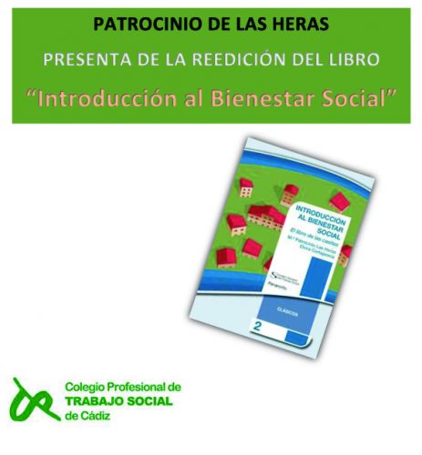 Se aplaza la Presentación del libro Introducción al Bienestar Social, de Patrocinio de la Heras.