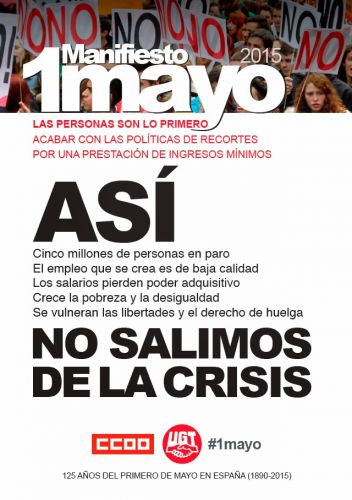 Apoyo a las manifestaciones del 1º de mayo