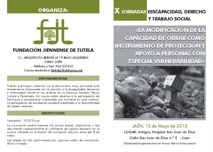 X Jornadas Discapacidad, Derecho y Trabajo Social