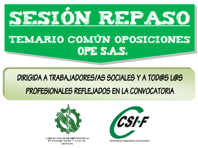 El Colegio Organiza una Sesión de Repaso intensiva para la Oposiciones del SAS