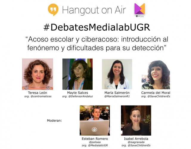 Convocatoria de debate sobre "Acoso escolar y ciberacoso: introducción al fenómeno y dificultades para su detección"