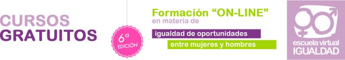 Formación Online en materia de igualdad de oportunidades entre mujeres y hombres