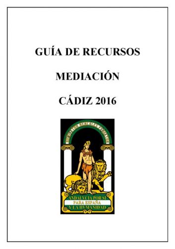 Publicación de la Guía de Recursos de Mediación Cádiz 2016