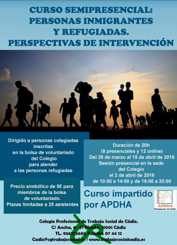 El CPTS de Cádiz ofrece formación a las personas inscritas en la bolsa de voluntariado para atender a personas refugiadas.