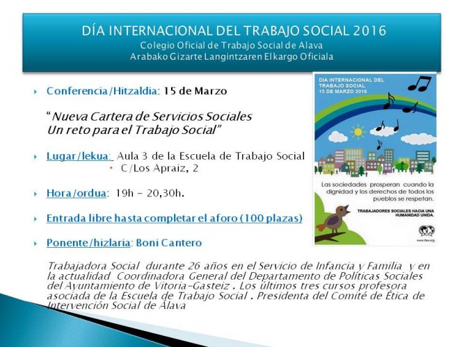 DIA INTERNACIONAL DEL TRABAJO SOCIAL 2016