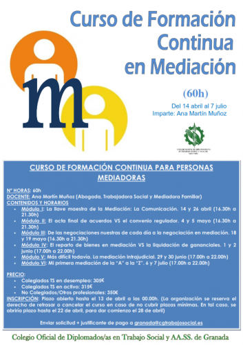 Curso de Formación Continua en Mediación