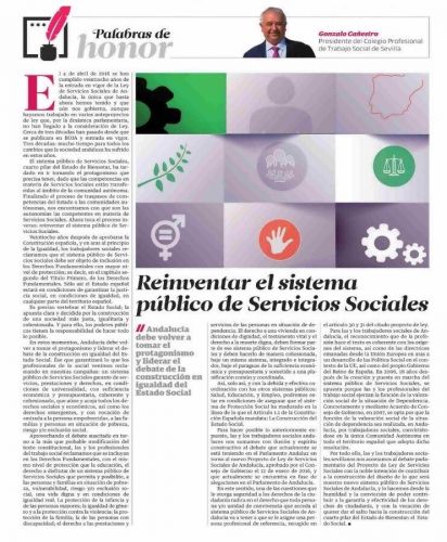 REINVENTAR EL SISTEMA PÚBLICO DE SERVICIOS SOCIALES