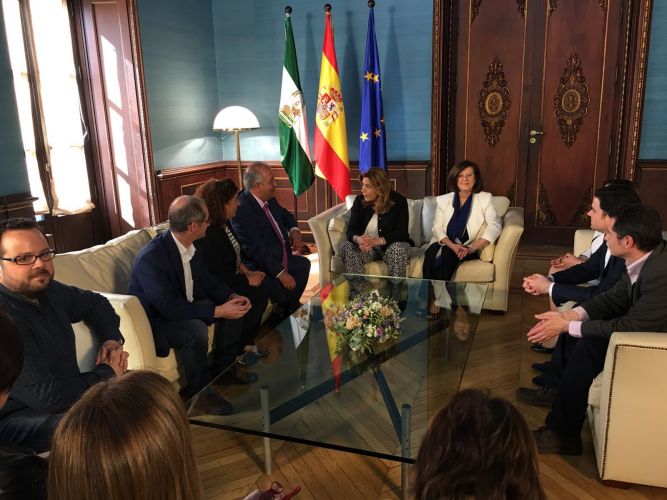 Reunión con la Presidenta de la Junta de Andalucía con motivo del Anteproyecto de Ley de Servicios Sociales