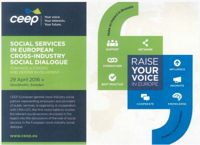 El Consejo General participa en la tercera mesa redonda del proyecto europeo “Social Services in European cross-industry social dialogue"