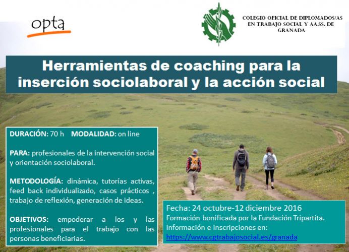 Curso Online "HERRAMIENTAS DE COACHING PARA LA INSERCIÓN SOCIOLABORAL Y LA ACCIÓN SOCIAL"