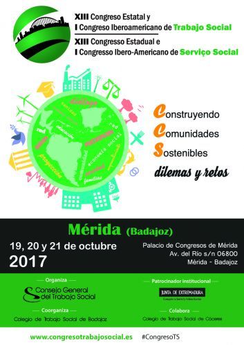 Abierto el plazo de inscripción anticipada y de presentación de resúmenes de comunicación y pósteres del XIII Congreso Estatal y I Iberoamericano de Trabajo Social
