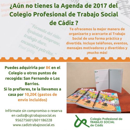 ¡YA TENEMOS AGENDA PROFESIONAL 2017!