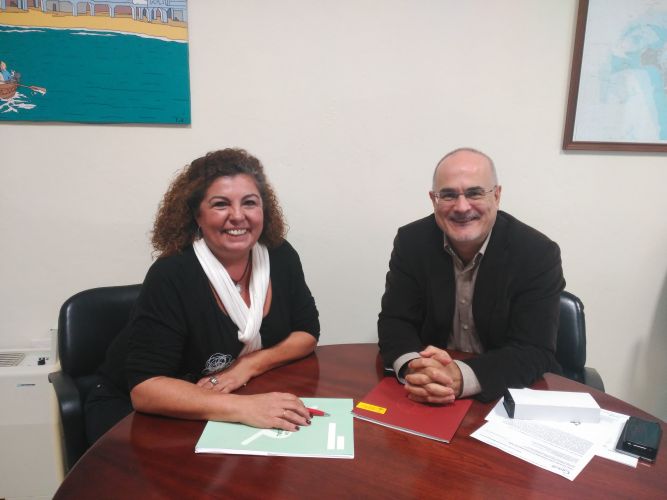 Reunión con D. Juan Pulido Begines, Decano de Ciencias del Trabajo