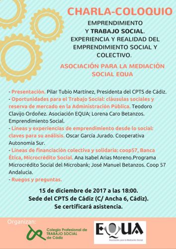 Charla coloquio sobre Emprendizaje Social