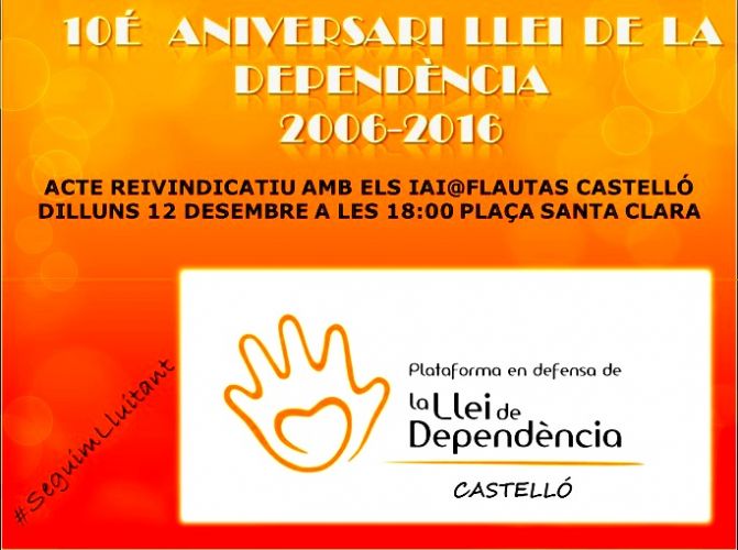 Aniversari Llei de la dependència