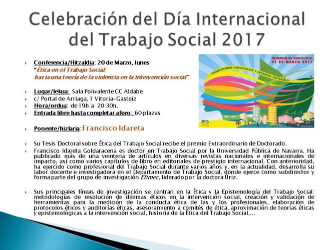 Celebración Día Internacional del Trabajo Social