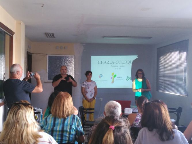 Charla sobre Prestaciones y Pensiones en la Asociación ALBOR