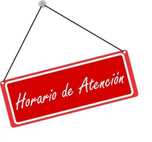 HORARIO DE ATENCIÓN