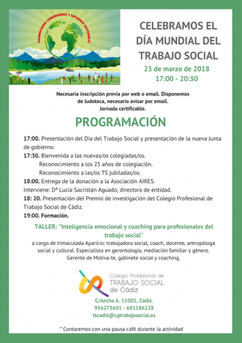 Celebramos el Día Mundial del Trabajo Social con actividades y formación