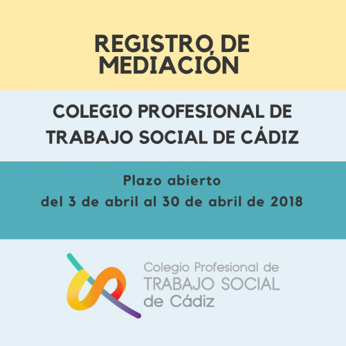 Apertura del Registro de Mediación del Colegio Profesional de Trabajo Social de Cádiz