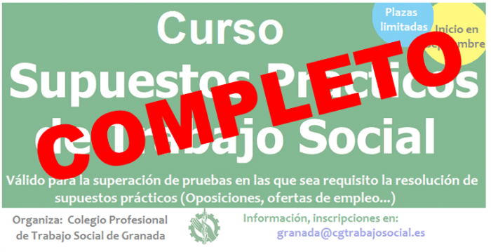 CURSO DE SUPUESTOS PRÁCTICOS INTENSIVO. GRANADA SEPT. 2018