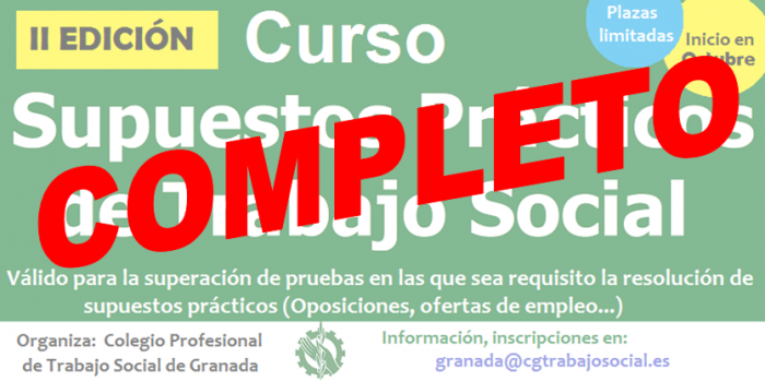NUEVA EDICIÓN DEL CURSO DE SUPUESTOS PRÁCTICOS. OCTUBRE 2018
