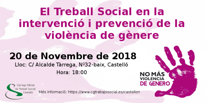 El Treball Social en la intervenció i prevenció de la violència de gènere