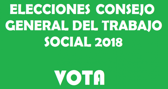 TU VOTO PARA ELECCIONES AL CONSEJO GENERAL