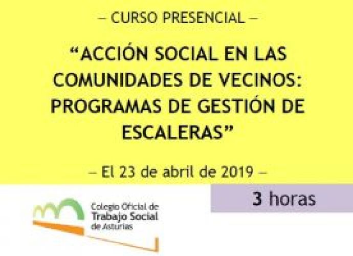 Curso Presencial "Acción social en las comunidades de vecinos: programas de gestión de escaleras"
