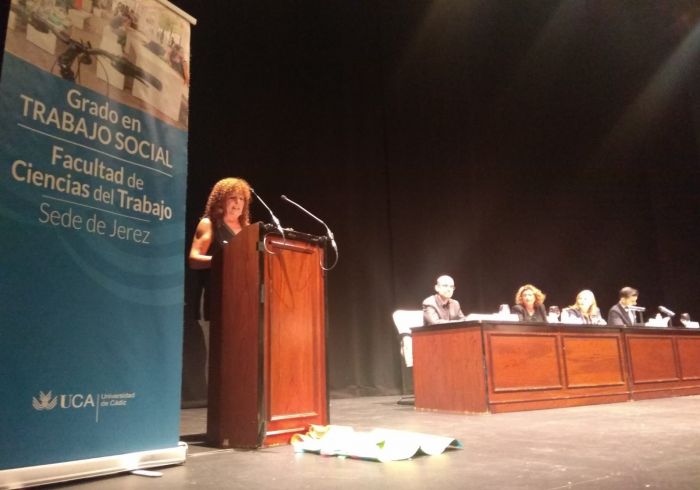El Colegio de Trabajo Social asiste al Acto de Graduación de Trabajo Social en Jerez