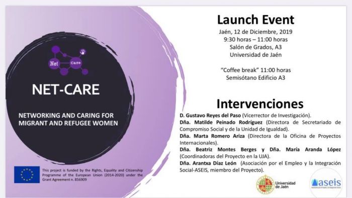 El Colegio de Jaén asiste a la presentación del proyecto Net-Care