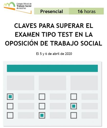 "Claves para superar el examen tipo test en la oposición de Trabajo Social"_¡Nueva formación!