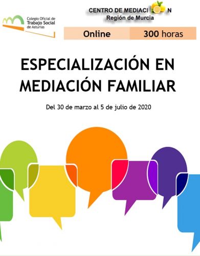 Especialización en Mediación Familiar ¡Ahora completamente online!