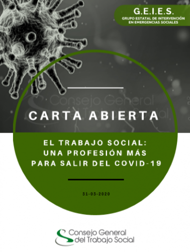 Carta abierta de agradecimiento del Consejo General de Trabajo Social
