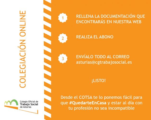 ¡Colegiación online!