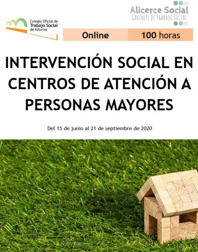 ¡MÁS PLAZO DE INSCRIPCIÓN!_Curso online "Intervención Social en Centros de Atención a Personas Mayores"