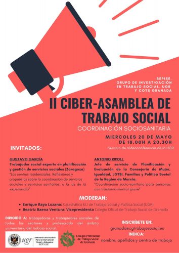 II CIBERASAMBLEA DE TRABAJO SOCIAL. COORDINACIÓN SOCIOSANITARIA