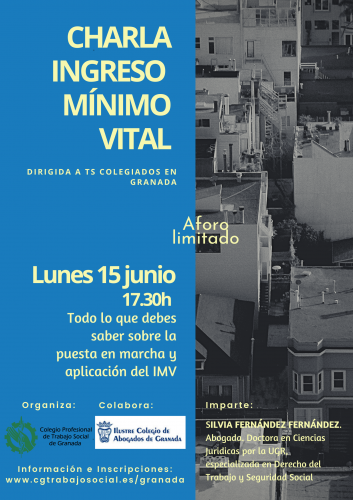 El COTS Granada organiza una charla sobre el Ingreso Mínimo Vital para sus colegiados
