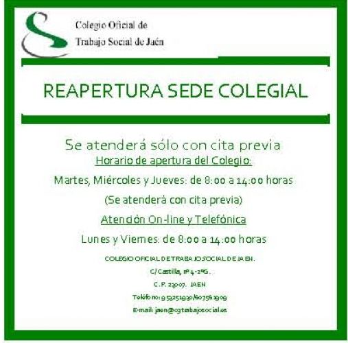 Reapertura de la Sede del Colegio
