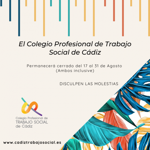 Periodo vacacional - Del 17 de agosto al 31 de agosto 2020.