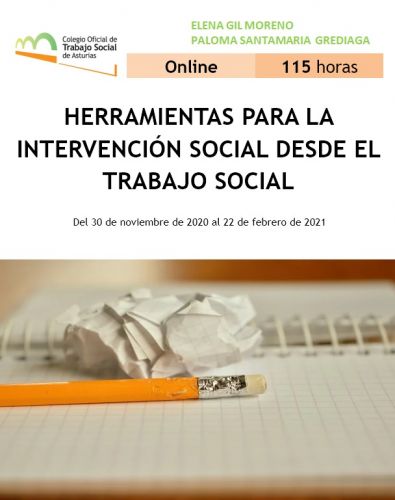 ¡MÁS PLAZO! Curso online "Herramientas para la Intervención Social desde el Trabajo Social"