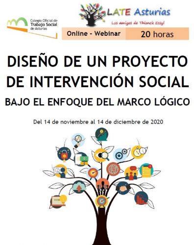 Curso Online-Webinar "Diseño de un Proyecto de Intervención Social desde el Enfoque del Marco Lógico" ¡Plazas limitadas!