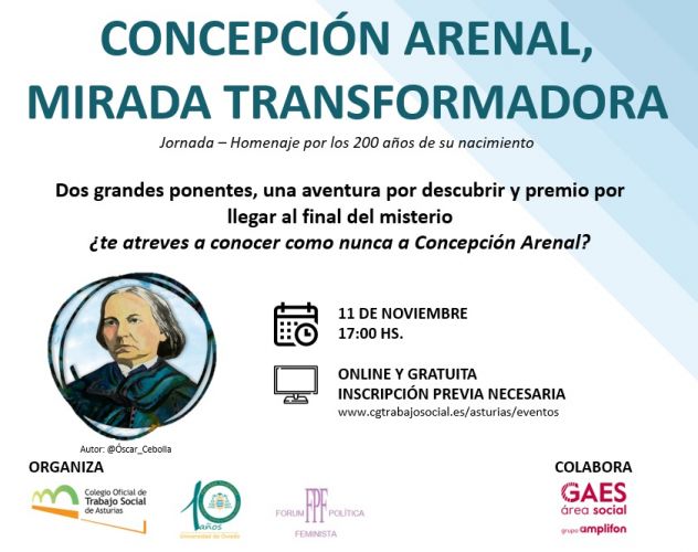 COMUNICADO | Conmemoramos el Bicentenario del Nacimiento de Concepción Arenal