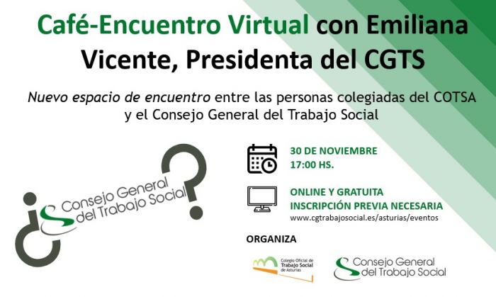 CAFE-ENCUENTRO VITUAL | con Emiliana Vicente, Presidenta del CGTS