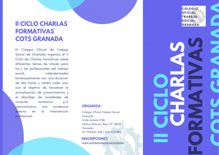 EL COLEGIO DE GRANADA PONE EN MARCHA EL II CICLO DE CHARLAS FORMATIVAS